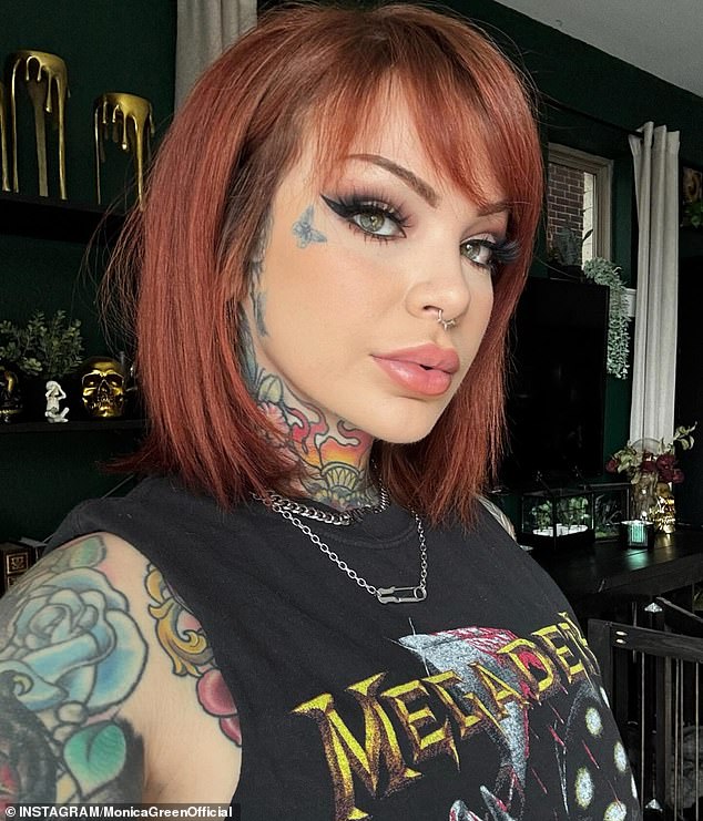 Monica Green (pictured), a passenger on the flight with a sizable Instagram following, shared a clip of the pilot’s in-flight explanation to her platform, praising his expertise in the caption and thanking him for keeping everyone safe